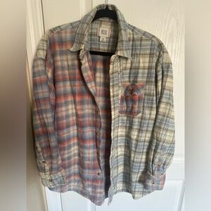 BDG Urban Outfitters Oversized Plaid Flannel Shirt Size Small